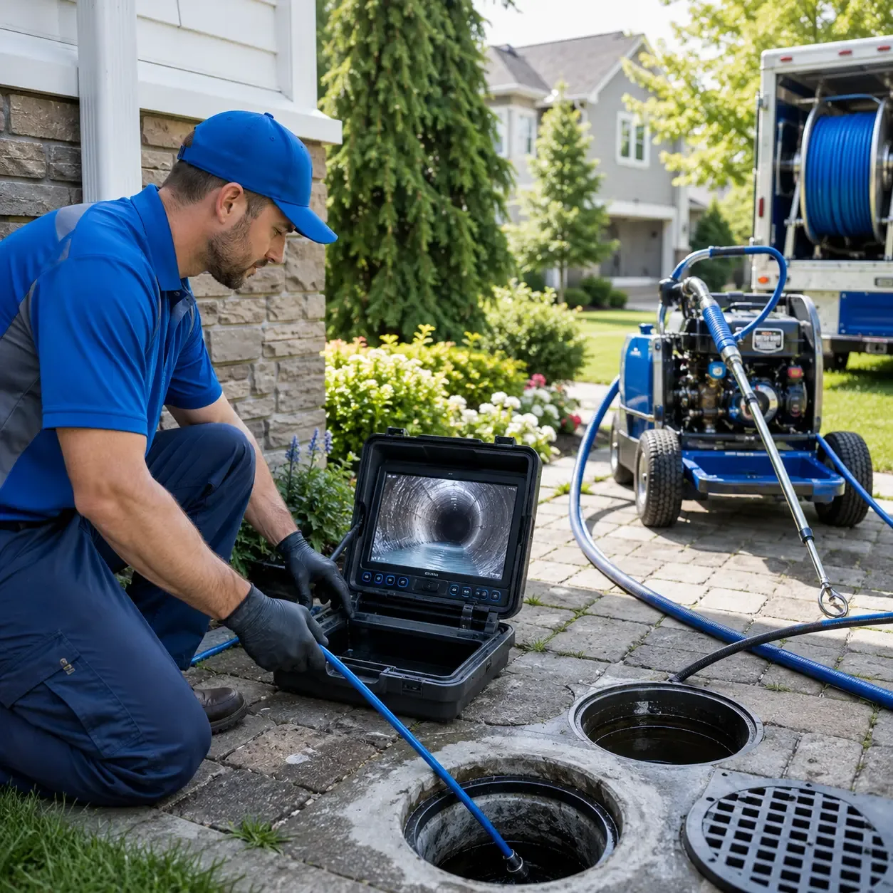 Outdoor drain cleaning professionals serving Brashear, MO